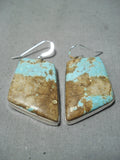 Stunning Navajo #8 Turquoise Mine Sterling Silver Earrings Native American-Nativo Arts