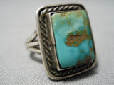 Stunning Vintage Navajo Royston Sterling Silver Ring Native American-Nativo Arts