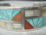 Important Vintage Native American Navajo Victor Moses Begay Turquoise Sterling Silver Bracelet-Nativo Arts