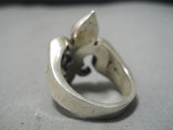 Impressive Vintage Navajo Native American Sterling Silver Ring-Nativo Arts