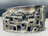 Most Detailed Vintage Southwest Pueblo Sterling Silver Bracelet-Nativo Arts