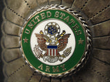 Important Vintage Native American Navajo Us Army Sterling Silver Ketoh Bracelet Old-Nativo Arts