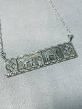 Unbelievable Native American Navajo Sterling Silver Horse Necklace-Nativo Arts