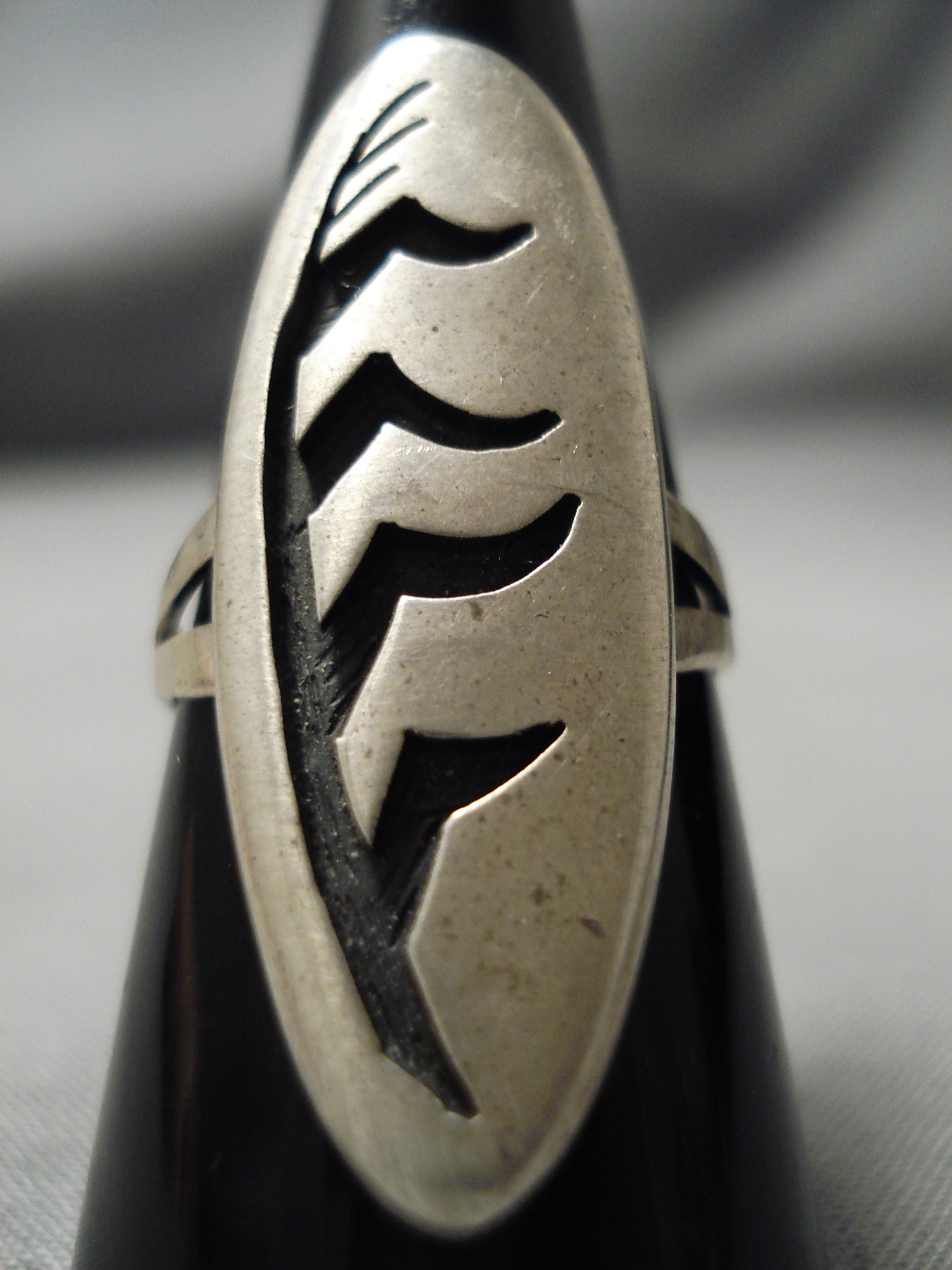 Striking Navajo/ Hopi Sterling Silver Native American Corn Plant