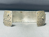 Ocean Whale Very Rare Vintage Navajo Sterling Silver Bracelet-Nativo Arts