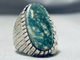 Unforgettable Vintage Native American Navajo Variscite Sterling Silver Ring-Nativo Arts