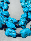 440 Gram Colossal Chunk Turquoise Vintage Native American Navajo Heishi Necklace Old-Nativo Arts