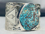 Very Rare Red Matrix Vintage Native American Navajo Sterling Silver Bracelet-Nativo Arts