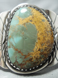 Magnificent Vintage Native American Navajo Damale Turquoise Sterling Silver Bracelet Old-Nativo Arts