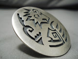 Amazing Vintage Hopi Native American Sterling Silver Ring Old-Nativo Arts