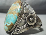 One Of Biggest Best Vintage Native American Navajo Royston Turquoise Sterling Silver Bracelet-Nativo Arts