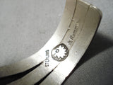 Important Vintage Native American Navajo Geneva Ramone Rare Turquoise Sterling Silver Bracelet-Nativo Arts