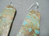 Exceptional Santo Domingo Royston Turquoise Earrings Native American-Nativo Arts