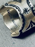 Artist Sunny Reeves Incredible Vintage Native American Navajo Sterling Silver Ring-Nativo Arts