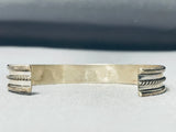 Important Vintage Native American Zuni Lloyd Tsalabutie Turquoise Sterling Silver Bracelet-Nativo Arts