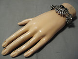 Astounding Vintage Navajo Sterling Silver Native American Bracelet-Nativo Arts