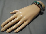 Henry Smith Vintage Native American Navajo Royston Turquoise Sterling Silver Bracelet-Nativo Arts