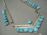 Incredible Vintage Native American Navajo Turquoise Sterling Silver Necklace Old1599.95-Nativo Arts
