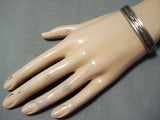 Benny Benally Vintage Navajo Native American Sterling Silver Bracelet Old-Nativo Arts