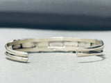 Very Unique Vintage Native American Navajo Heart Lapis Sterling Silver Bracelet-Nativo Arts