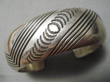 Quality Silver Work!! Vintage Native American Navajo Sterling Bracelet Cuff Old-Nativo Arts