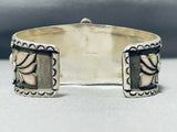 Amazing Vintage Native American Navajo Sleeping Beauty Turquoise Sterling Silver Bracelet Signed-Nativo Arts