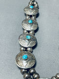 Tremendous Vintage Hopi/ Navajo Turquoise Sterling Silver Necklace-Nativo Arts
