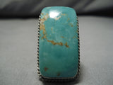 Incredible Vintage Native American Navajo Royston Turquoise Sterling Silver Ring-Nativo Arts