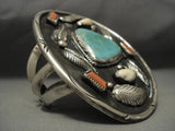 209 Gram Monster Vintage Navajo Turquoise Native American Jewelry Silver Bracelet Old-Nativo Arts