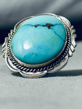 Important Ben Begaye (d.) Huge Vintage Native American Navajo Turquoise Sterling Silver Ring-Nativo Arts