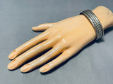 Superior Vintage Native American Navajo Double Rope Sterling Silver Bracelet-Nativo Arts