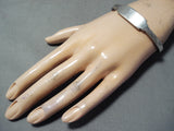 Attractive Navajo Sterling Silver Bracelet Native American-Nativo Arts