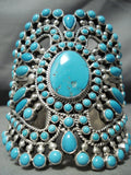 One Of The Best Ever Native American Navajo Turquoise Sterling Silver Bracelet-Nativo Arts