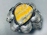 Monster Honeybee Japser Vintage Native American Navajo Sterling Silver Bracelet-Nativo Arts