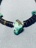 Incredible Vintage Native American Navajo Royston Turquoise Sterling Silver Choker Necklace-Nativo Arts