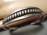 Native American Important Vintage Cochiti Joseph Quintana Sterling Silver Coil Bracelet Old-Nativo Arts