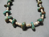 Native American Marvelous Vintage Santo Domingo Royston Turquoise & Heishi Necklace-Nativo Arts
