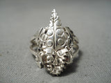 Important Horny Toad Artist Vintage Navajo Sterling Silver Native American Ring-Nativo Arts