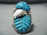 Marvelous Zuni Turquoise Sterling Silver Ring Native American-Nativo Arts