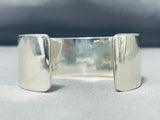 Heavy Unique Vintage Native American Navajo Tommy Jackson Sterling Silver Bracelet-Nativo Arts