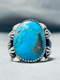Incredible San Felipe Kingman Turquoise Sterling Silver Ring-Nativo Arts