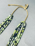 Native American Extremely Rare Authentic Santo Domingo Vintage Serpantine Necklace-Nativo Arts