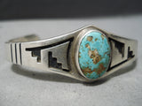 Marvelous Vintage Native American Navajo Royston Turquoise Sterling Silver Bracelet Old-Nativo Arts
