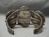 One Best Vintage Native American Navajo Blue Diamond Turquoise Sterling Silver Bracelet-Nativo Arts