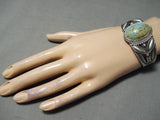 Important Famous Native American Navajo Royston Turquoise Sterling Silver Bracelet-Nativo Arts