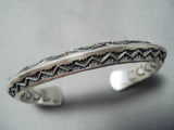 Sunny Reeves Vintage Navajo Sterling Silver Bracelet Native American Old-Nativo Arts