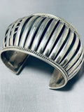 Native American One Of The Most Detailed All Sterling Silver Bracelet-Nativo Arts