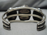 Amazing Vintage Native American Navajo Old Morenci Turquoise Sterling Silver Bracelet-Nativo Arts