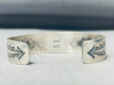 Important Vintage Native American Navajo Jeanette Dale Turquoise Sterling Silver Bracelet-Nativo Arts