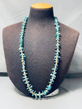 Native American Marvelous Vintage Santo Domingo Turquoise Shell Heishi Necklace-Nativo Arts